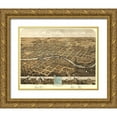 thumbnail image 1 of Ruger 24x20 Gold Ornate Wood Framed with Double Matting Museum Art Print Titled - South Bend Indiana - Ruger 1866, 1 of 4