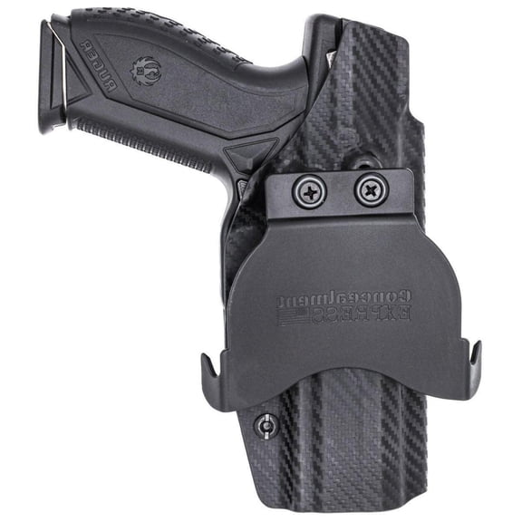 Ruger American Compact Paddle Holster Carbon Fiber Black / Left Hand by Rounded Gear