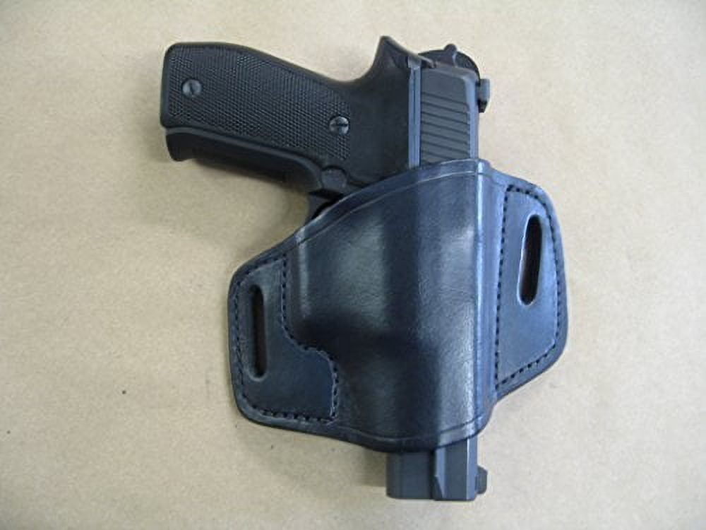 Ruger P85, P89, P90, P93, P94, P95, P97, P345 Leather 2 Slot Molded Pancake Belt Holster