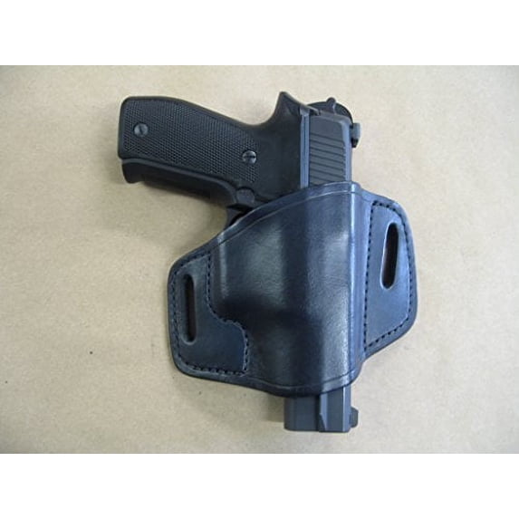 Ruger P85, P89, P90, P93, P94, P95, P97, P345 Leather 2 Slot Molded Pancake Belt Holster