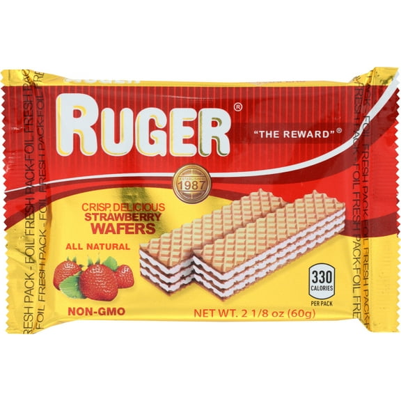 (Price/Case)Ruger Wafers, Strawberry - Case of 12 - 2.125 OZ