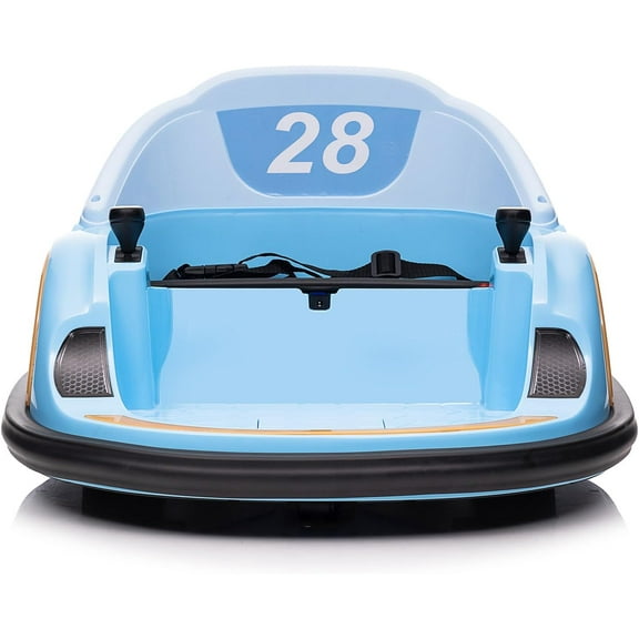 Rugerasy 12V Ride On Bumper Car, Electric with Remote Control, Blue