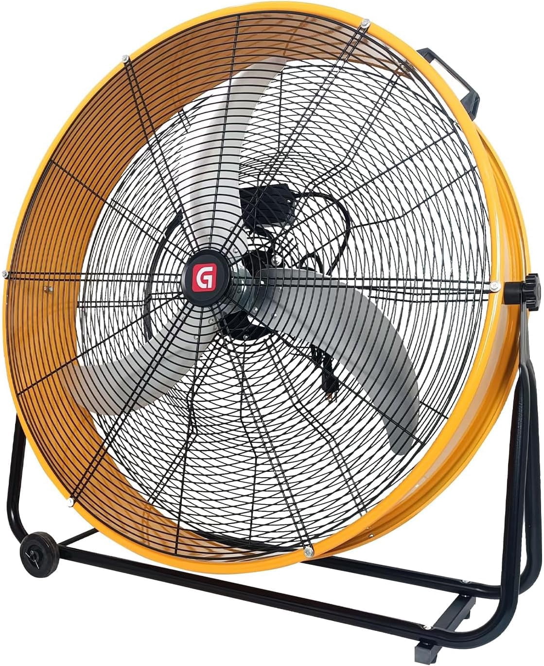 Rugerasy 18000 CFM 24-inch Metal High Velocity Drum Fan,3-Speed ...
