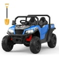 thumbnail image 1 of Rugerasy 24V 4WD Ride On Dump Truck with Remote Control, 2 Seater, Blue, 1 of 9