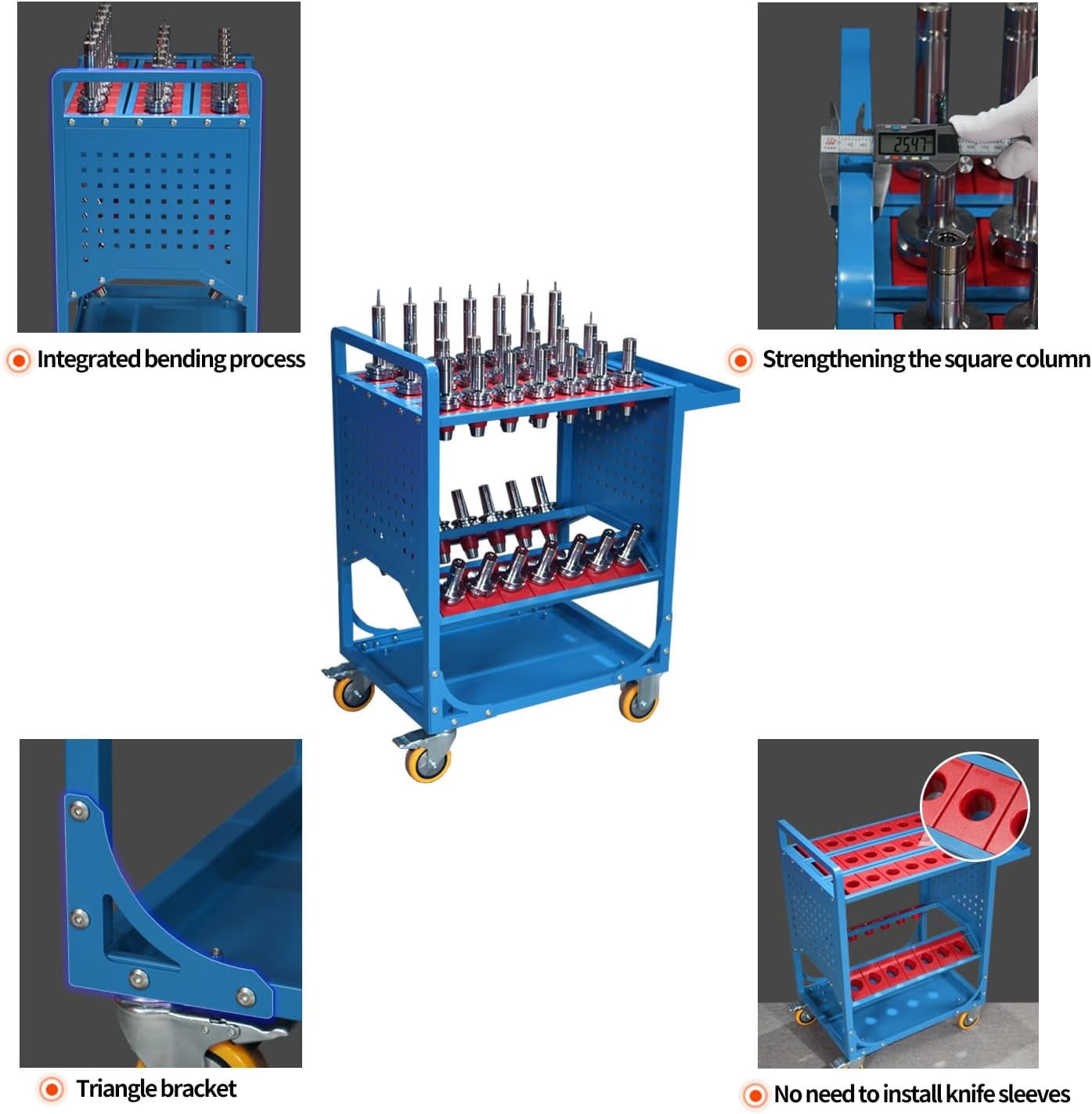 Wheel Tool Rack Rugerasy 35PC Tool Organizer Rolling Tool Cart On Wheels,Heavy Duty ...
