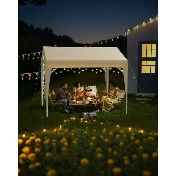 Rugerasy 6 x 6 FT Canopy Tent Commercial,Outdoor Canopy with Waterproof Oxford Fabric,Outdoor Party Tent Ideal for Party,Wedding,Camping,Outdoor Event,2M*2M
