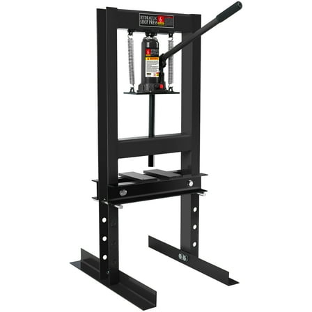 Rugerasy 6T Hydraulic Shop Press, H-Frame for Garage Repair, Black