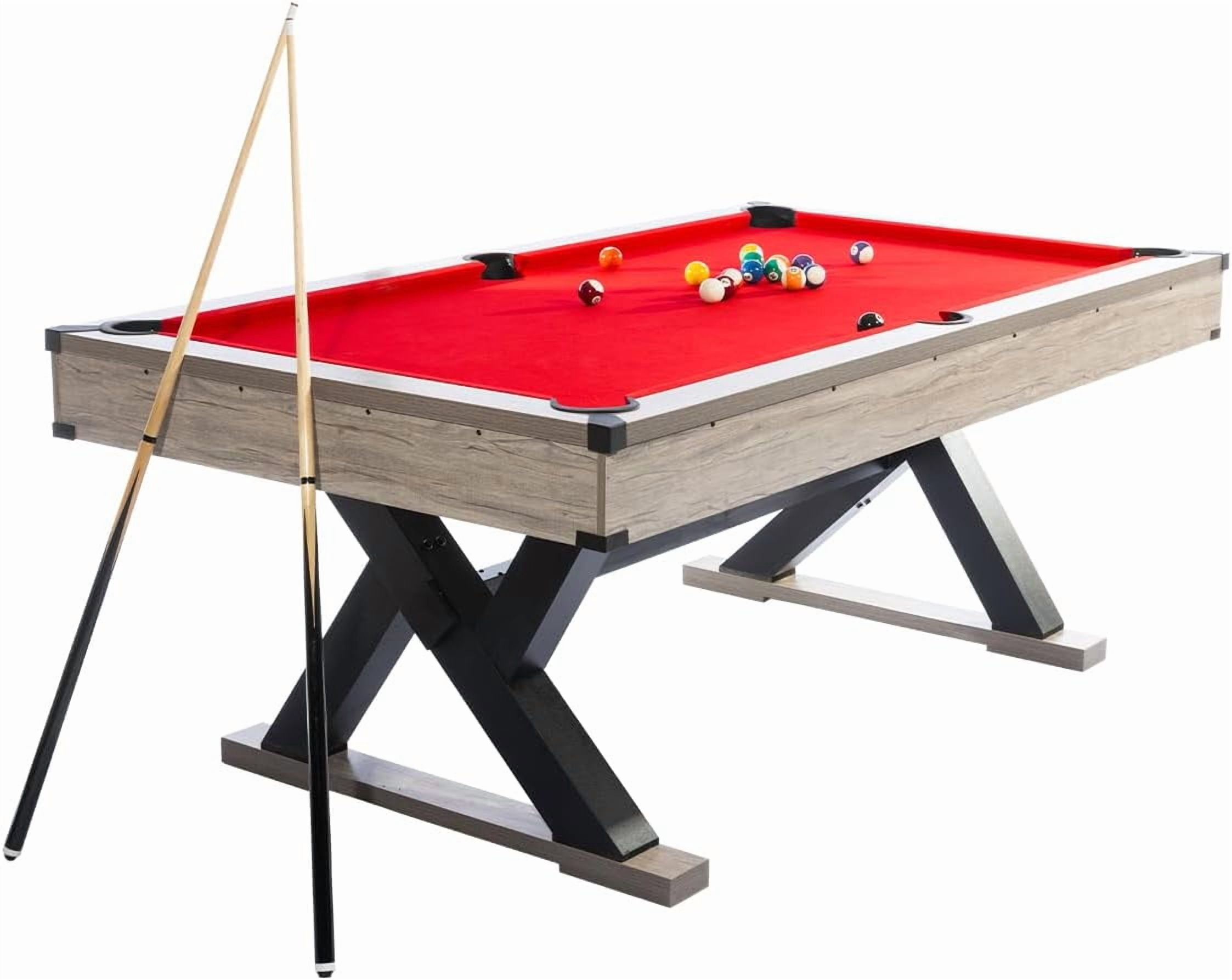 Rugerasy 7 Ft Pool Table,Heavy Duty Billiard Tables with Metal Support ...
