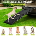 thumbnail image 1 of Rugerasy 71x17In Quad-Fold Pet Ramp for Cars, Non-Slip, 250lbs Capacity, 1 of 7