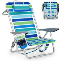 Rugerasy Backpack Beach Chair, Portable Folding with Reclining Positions