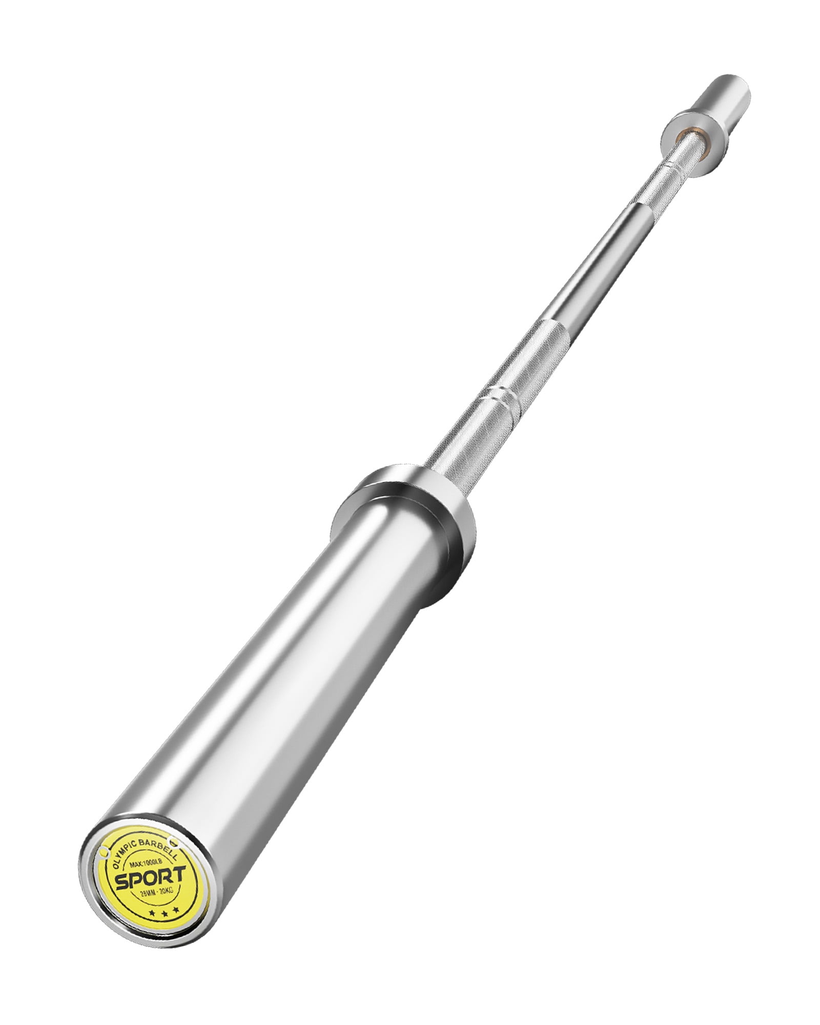 Rugerasy Barbell Bar,7 Ft Weight Bar for Squat,1500 Lbs Weight Capacity Steel Barbell for Strength and Weightlifting Training, Deadlift, Curl, Bench Press, Overhead Press,Hard chrome plating