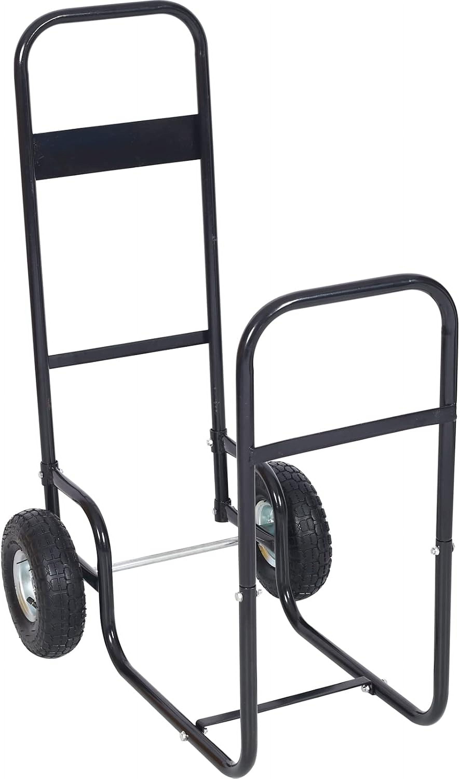 Storage Mover Shell Rugerasy Firewood Carrier for Fireplace, Wood Rack Storage Mover with ...