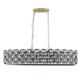 thumbnail image 1 of Rugerasy Modern Crystal Chandeliers 6-Light Oval K9 Crystal Pendant Light Luxurious Hanging Lamp For Living Room Dining Room Home Foyer Kitchen Island, 1 of 8