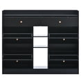 thumbnail image 1 of Rugerasy Modern Freestanding Shoe Rack With 4 Multifunctional Storage Organizer 2-Tier Storage Cabinet With Drawers For Entrance Hallway, 1 of 9