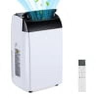 Rugerasy Portable Air Conditioner, 12000 BTU 3 in 1 Air Cooler with Fan & Dehumidifier, Quiet AC Unit Cools Rooms up to 450 sq. ft, Remote Control, Auto Cooling, Window Mount Exhaust Kit, 115V