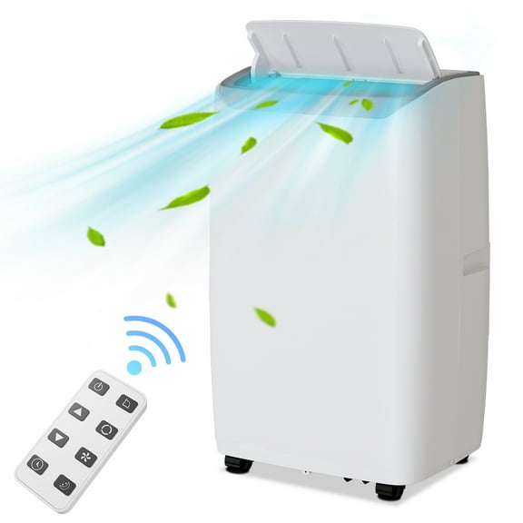 Rugerasy Portable Air Conditioners, 14000BTU Air Cooler with Drying, Fan, Sleep Mode,24H Timer Function, Remote Control, Cools Room up to 750 Sq. ft, Air Cooling Fan,for Living room, bedroom