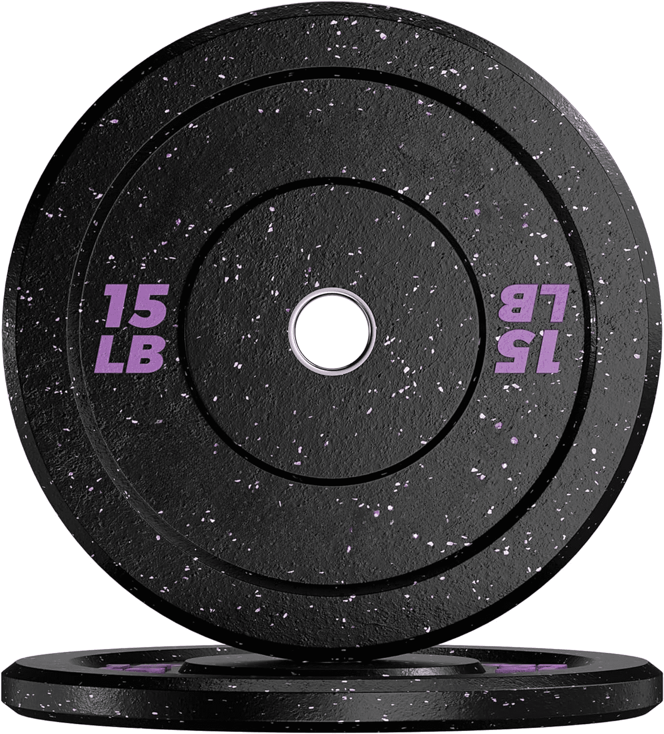 Rugerasy Rubber Olympic Bumper Weights Plates Set,2 In Barbell Plates,Barbell Weights for Strength Training Weightlifting