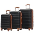 thumbnail image 1 of Rugerasy Suitcase Sets Of 3 With TSA Locks, 360 ° Rotating Wheels, Zipper Compartment Expandable Checked Luggage Suitcase Set, 20/24/28inch, 1 of 6
