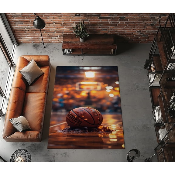 Rugfest Dynamic Sports Photography Washable Rug - Non-Slip Backing, Easy to Clean, Perfect for Home and Living Room 24x39inch (60x100cm)