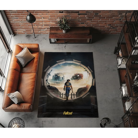 Rugfest Post-Apocalyptic, Futuristic, Cinematic Washable Rug - Non-Slip Backing, Easy to Clean, Perfect for Home and Living Room 24x39inch (60x100cm)