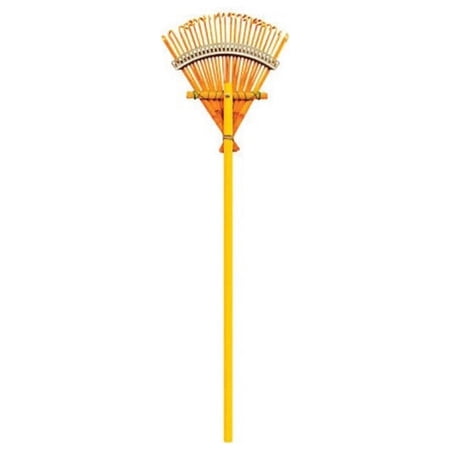 Rugg B10 Deluxe 10" Bamboo Garden Rake with Wood Handle