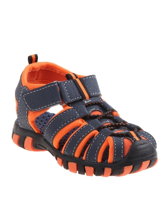 Rugged Bear Boy ClosedToe Toddler Sport Sandals Navy , 7