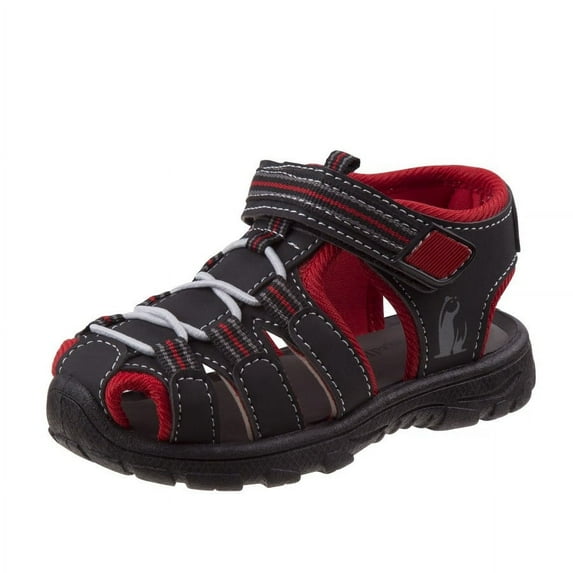 Rugged Bear Boys' Closed Toe Hook & Loop Fisherman Style Sport Sandals (Little/Big Kids)