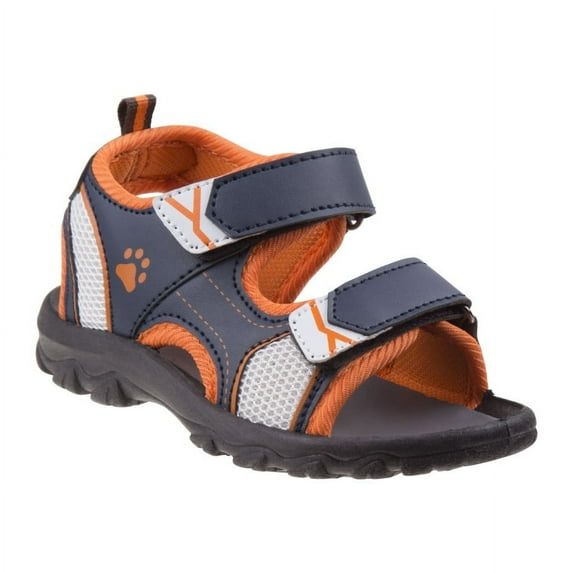 Rugged Bear Boys' Double Hook & Loop Open Toe Sport Sandals (Little Kids/Big Kids)