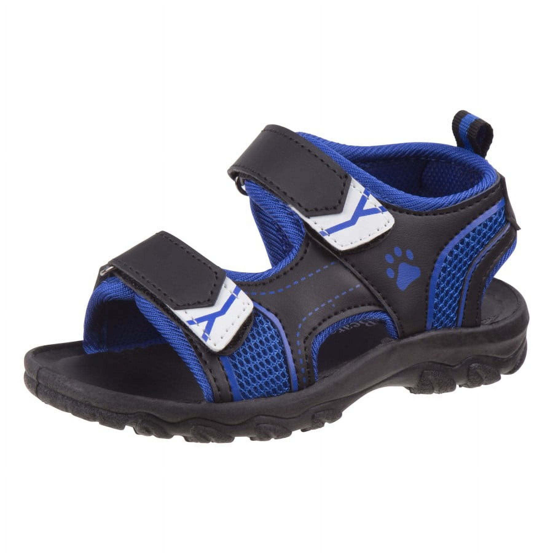 Rugged Bear Boys' Double Hook & Loop Open Toe Sport Sandals (Toddler ...