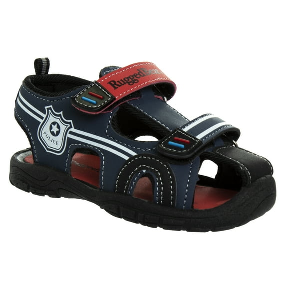 Rugged Bear Boys Policed Themed Sport Sandals. (Little Kids/Toddler)