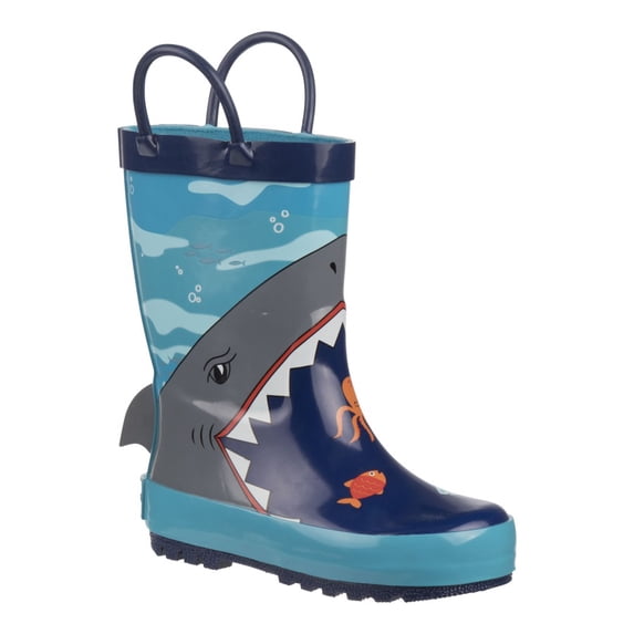 Rugged Bear Boys Rainboots without Loops, Blue, 3