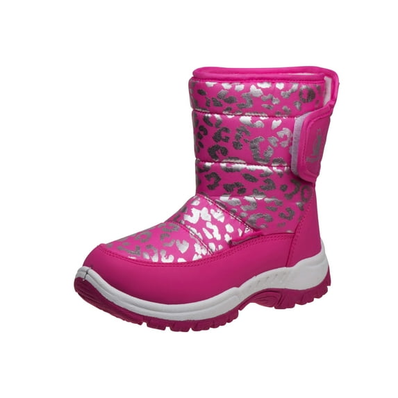 Rugged Bear Girls' Animal Print Snow Boots