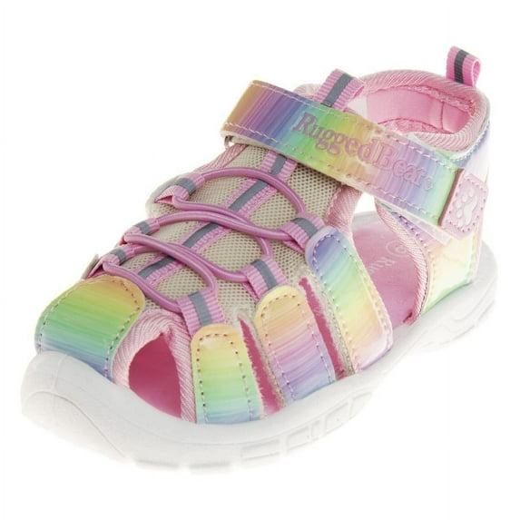 Rugged Bear Girls Hook & Loop Fisherman Style Sport Sandals (Toddler Sizes)