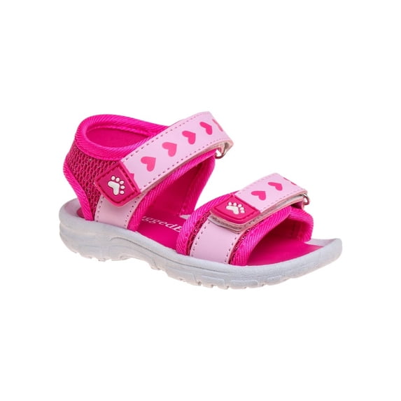 Rugged Bear Girls Sport Sandals (Toddler Sizes) - Fuchsia/Pink, 5