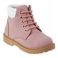 thumbnail image 1 of Rugged Bear Lace-Up Girls Low Heel Toddler Casual Boots - Pink, 9, 1 of 8