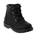 thumbnail image 1 of Rugged Bear Lace-Up Unisex Casual Boots - Black, 9, 1 of 8
