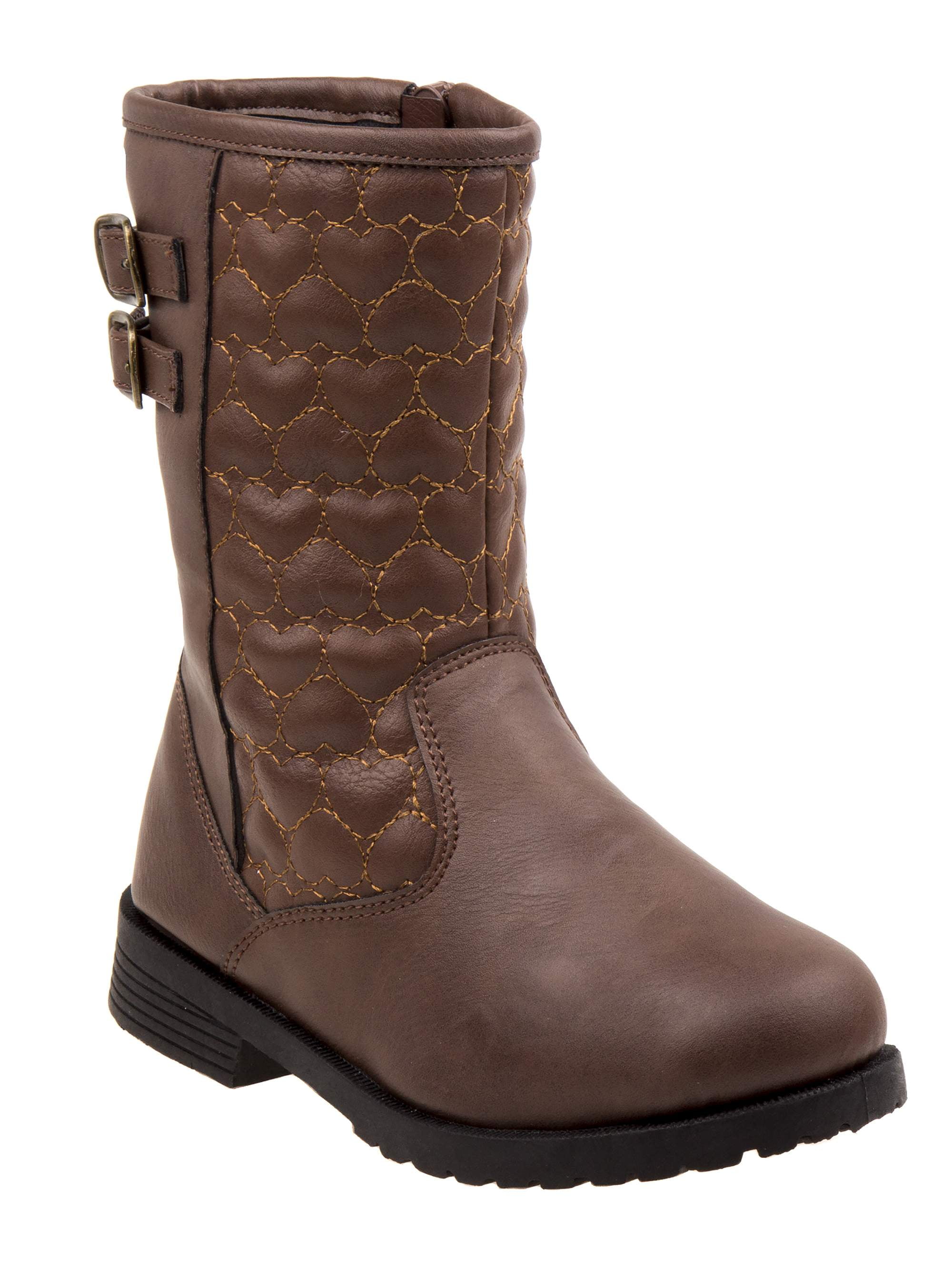 Rugged Bear Quilted Toddler Girls' Boots