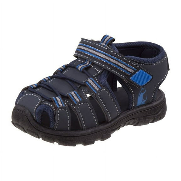 Rugged Bear Toddler Boy Closed Toe Hook & Loop Fisherman Style Sport Sandals