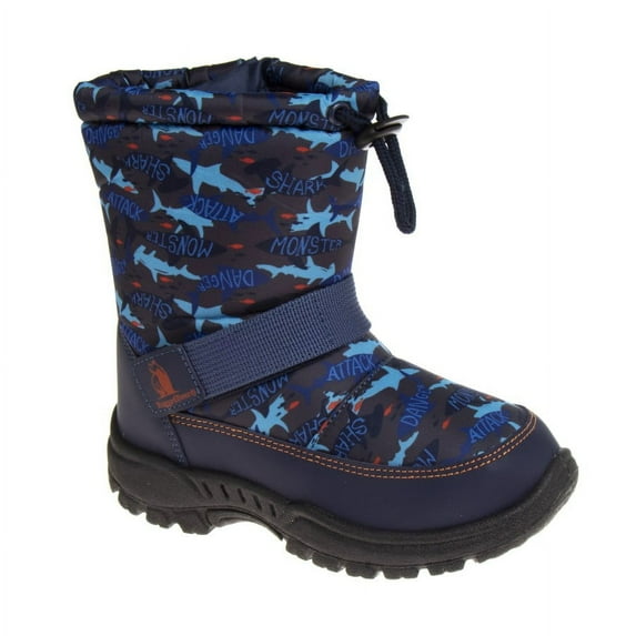 Rugged Bear Toddler Boys Synthetic Snow Boots with Hook & Loop Closure