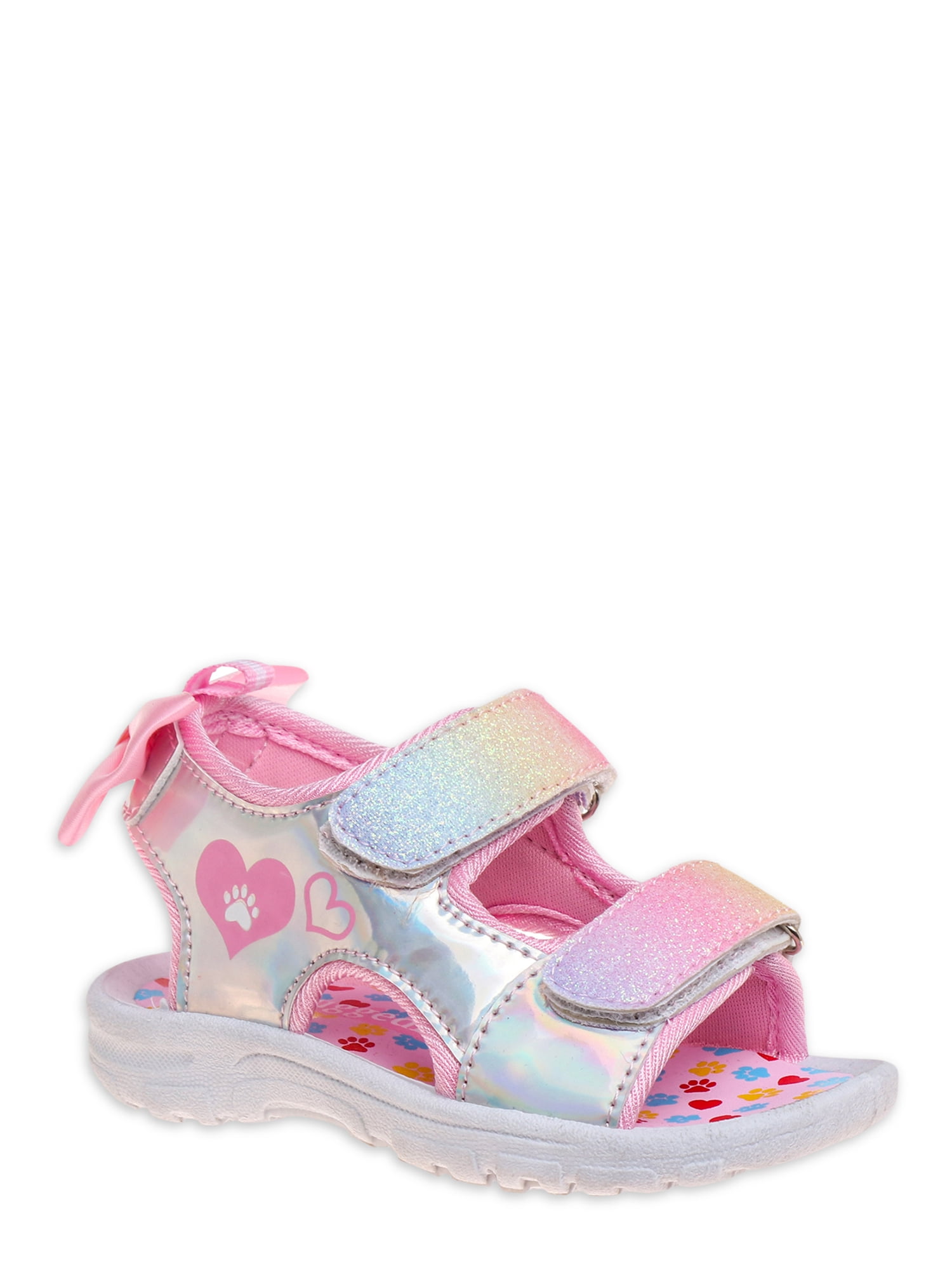 Rugged Bear Toddler Girls Bow Tie Sandals, Sizes 5-10 - Walmart.com