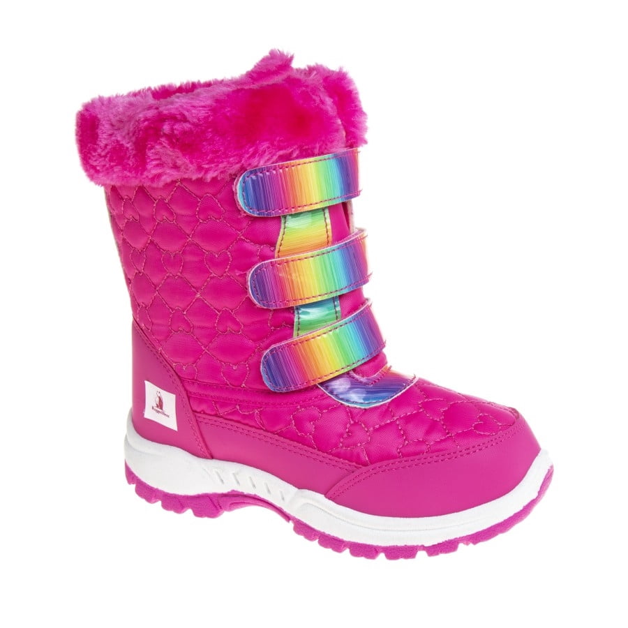 Rugged Bear Toddler Girls Snow Boots, Fuchsia Multi, 9