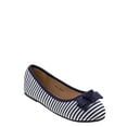 thumbnail image 1 of Rugged Bears Girls' Striped Ballerina Flat, 1 of 5