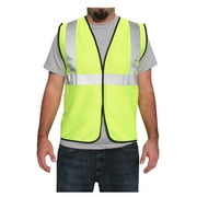 Rugged Blue ANSI Class 2 Economy Mesh Safety Vest Hi-Vis Yellow S-M