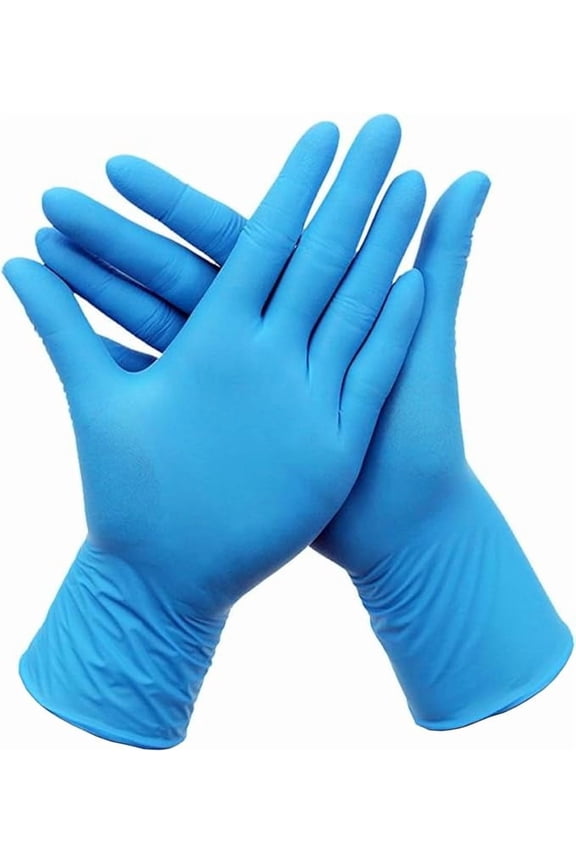 Nitrile Gloves - 4 mil - Box of 100 (S, M, L, XL, 2XL) | 100% Nitrile Gloves | Durable & Easy-to-Wear | Blue