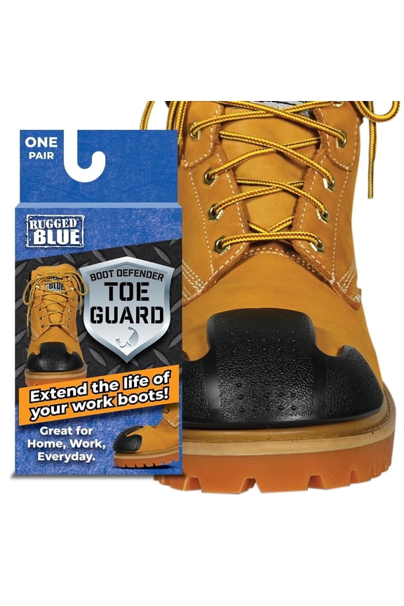 Boot DefeBoot Toe Guard - Black | Adhesive Toe Guard for Abrasion and Impact Protection | Easy Application Boot Protector | Extend The Life of Your Work Boots | Durable Protnder Toe Guard