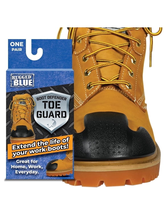 Boot DefeBoot Toe Guard - Black | Adhesive Toe Guard for Abrasion and Impact Protection | Easy Application Boot Protector | Extend The Life of Your Work Boots | Durable Protnder Toe Guard