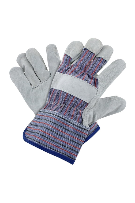 General Purpose Leather Palm Work Gloves L-Large 12 Pack
