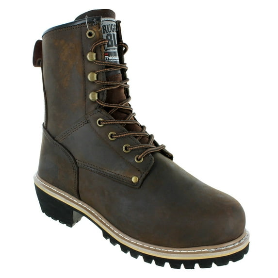 Rugged Blue II Adult Male Insulated Logger Boot Steel Toe 11M Medium
