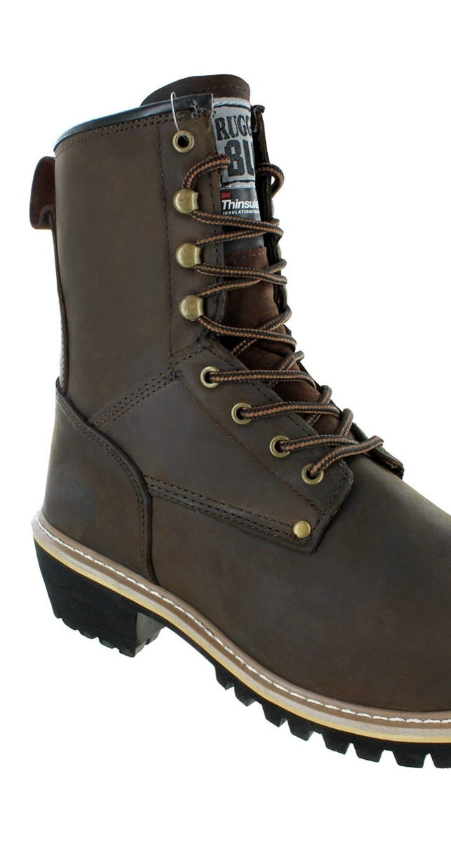 Rugged Blue II Adult Male Insulated Logger Boot Steel Toe 10.5W