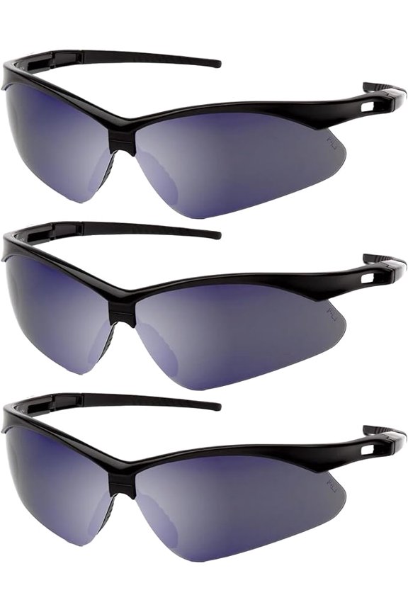 - Mojave stylish Safety Glasses Glasses For Men | High Impact Protection | shooting safety glasses for men | ANSI Z87.1 Certified | UV Protection | Lightweight Frame | Blue Lens | 3-Pack
